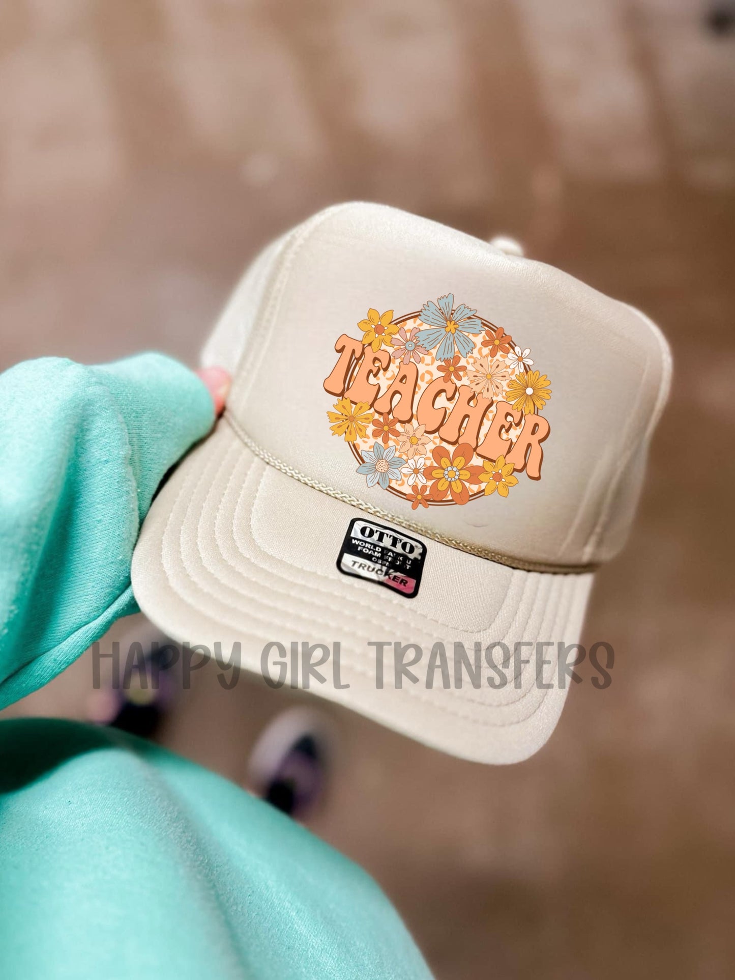 BOHO FLORAL TEACHER VIBES - DTF TRANSFER