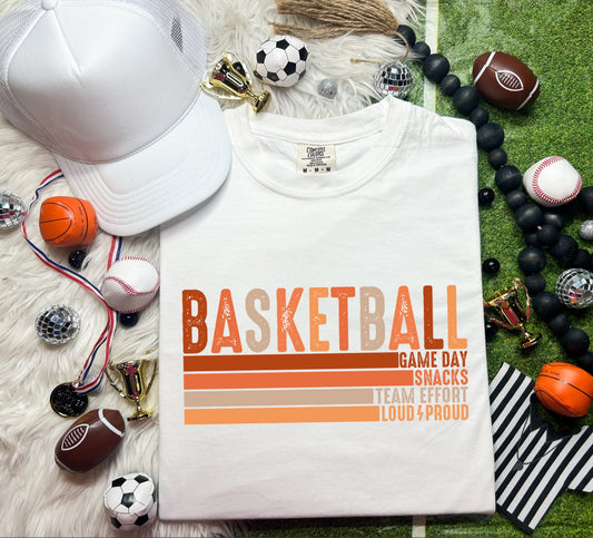 BASKETBALL WORDS - DTF TRANSFER