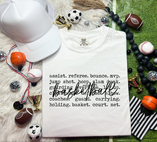 BASKETBALL TYPOGRAPHY - DTF TRANSFER