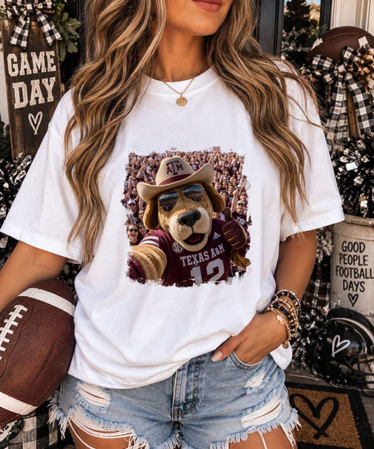 TEXAS A&M AGGIES SELFIE - DTF TRANSFER