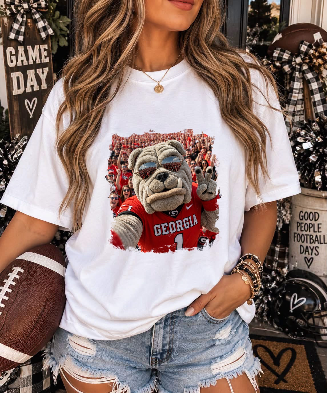 GEORGIA BULLDOGS SELFIE - DTF TRANSFER