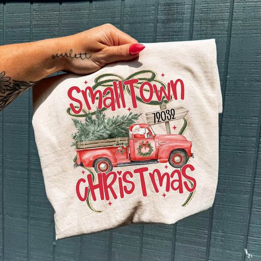 CUSTOM SMALL TOWN CHRISTMAS - DTF TRANSFER