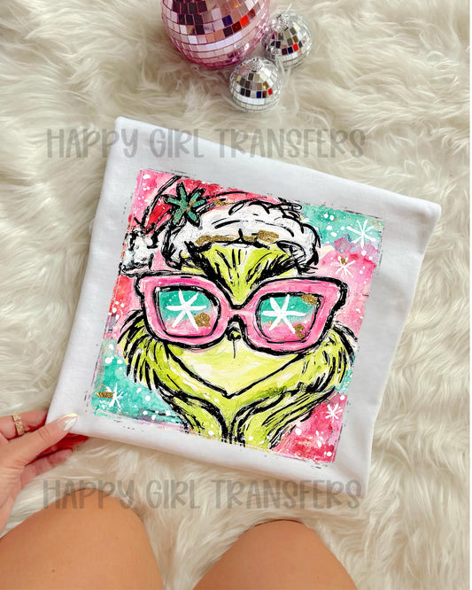 WATERCOLOR GREEN MAN - DTF TRANSFER