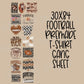 30x84 FOOTBALL PRE-MADE GANG SHEET