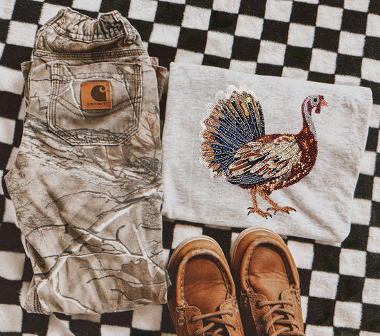 RHINESTONE TURKEY  - DTF TRANSFER