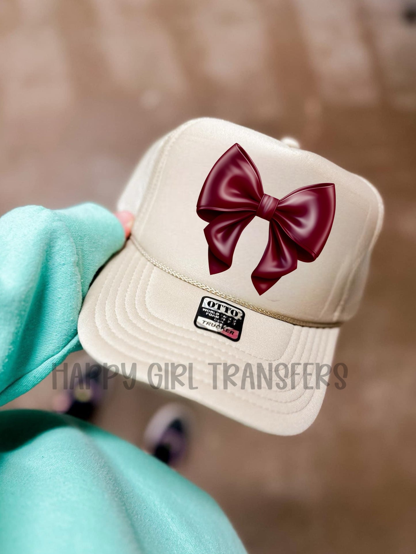 30x24 BOW PRE-MADE TRUCKER HAT GANG SHEET