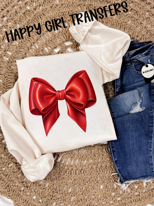 RED BOW - DTF TRANSFER