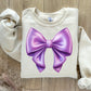 PURPLE BOW - DTF TRANSFER