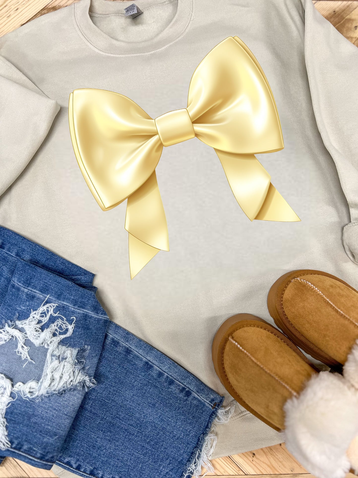 YELLOW BOW - DTF TRANSFER