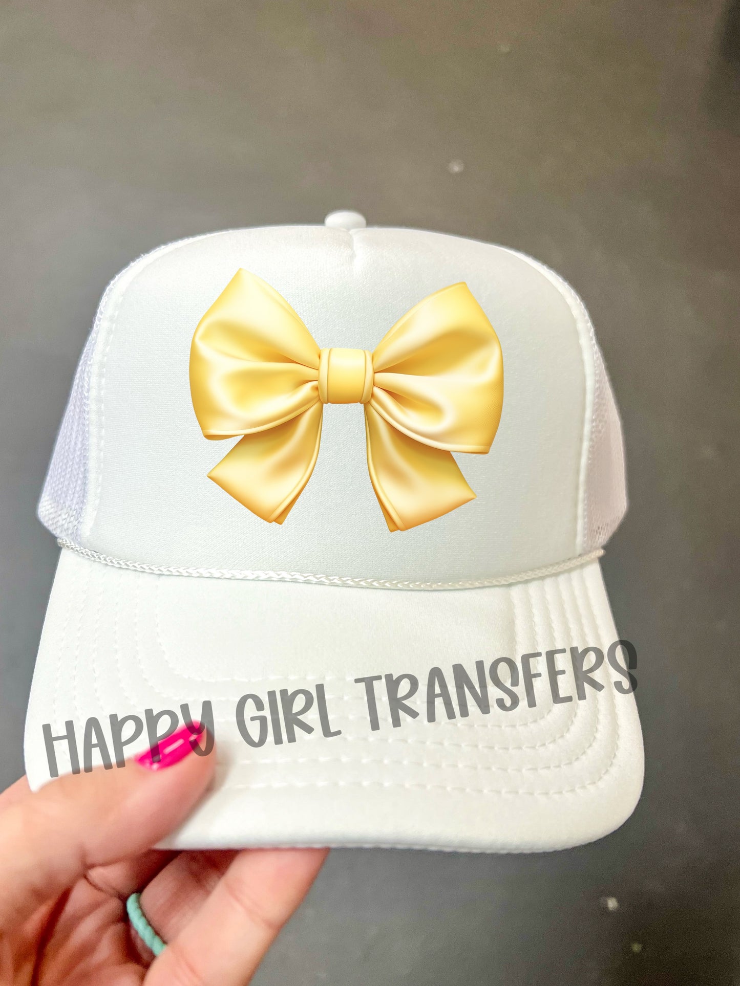 YELLOW BOW - DTF TRANSFER