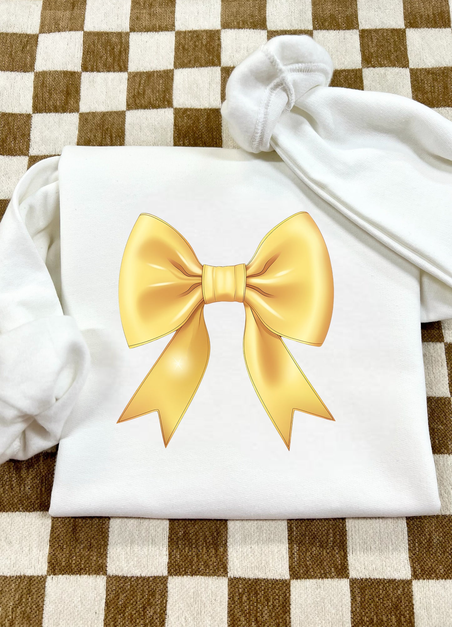 YELLOW BOW - DTF TRANSFER
