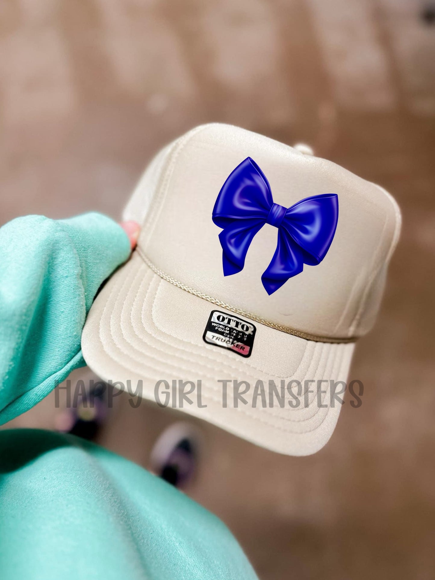 ROYAL BLUE BOW - DTF TRANSFER