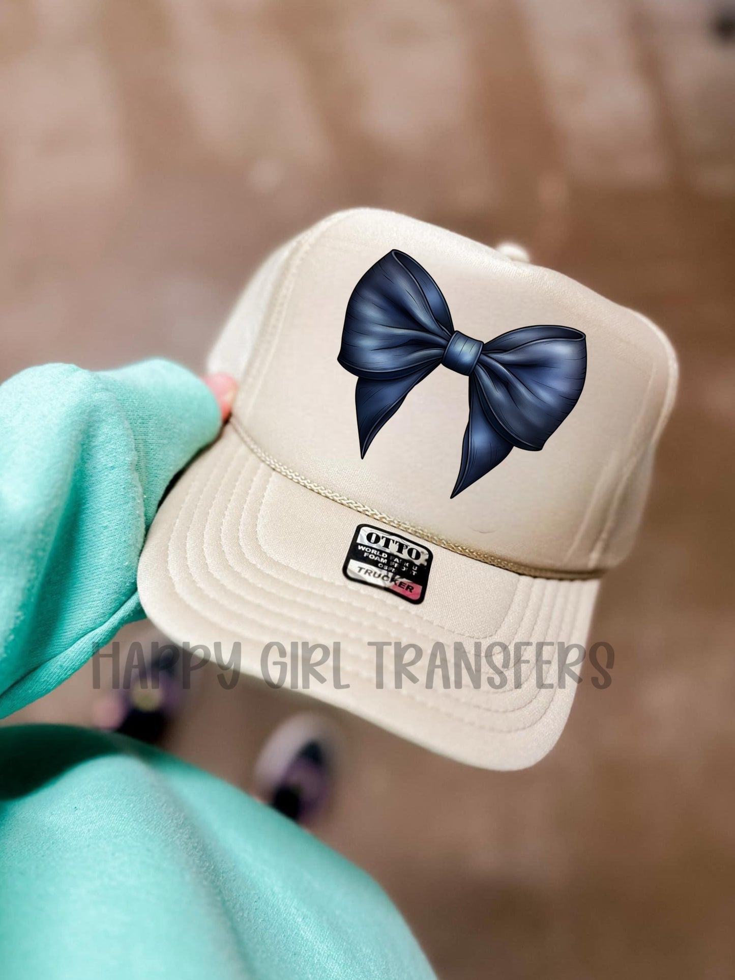 BLUE BOW - DTF TRANSFER