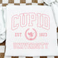 CUPID UNIVERSITY LIGHT PINK - DTF TRANSFER
