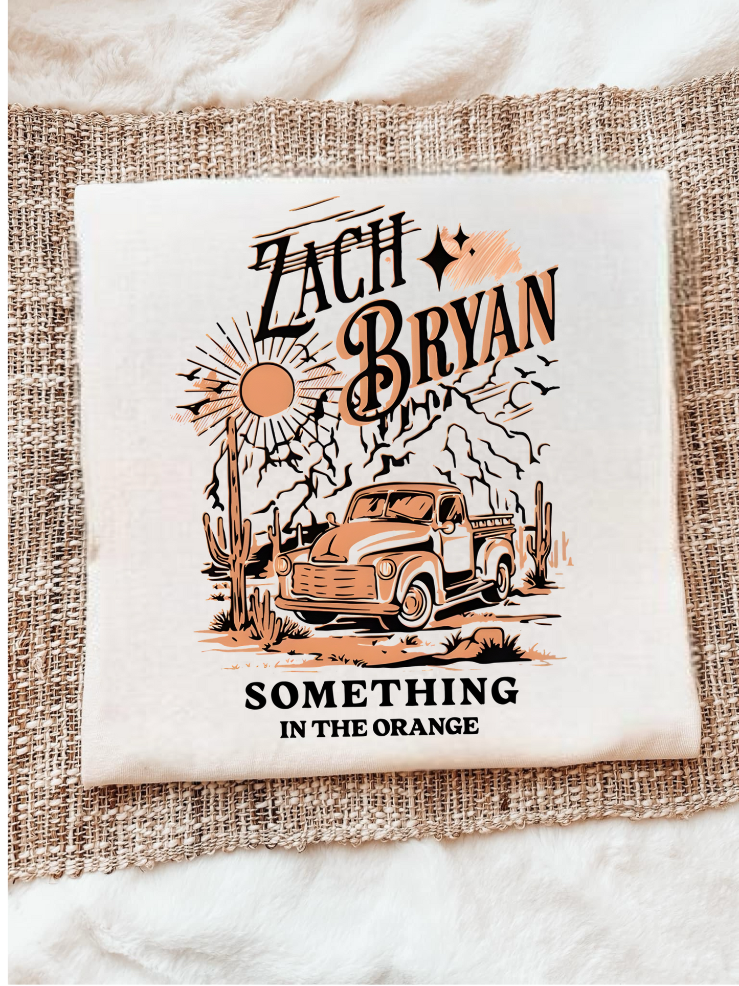 ZACH BRYAN SOMETHING IN THE ORANGE - DTF TRANSFER
