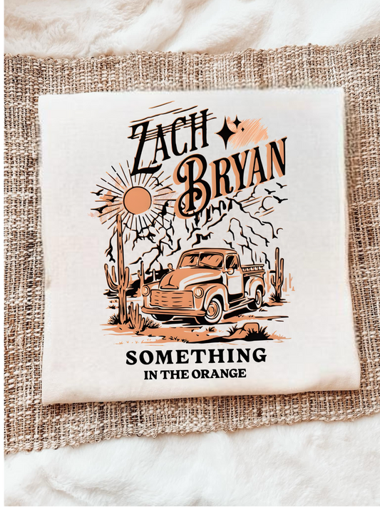 ZACH BRYAN SOMETHING IN THE ORANGE - DTF TRANSFER