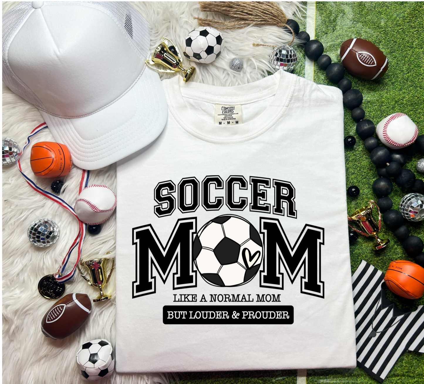 SOCCER MOM: LIKE A NORMAL MOM BUT LOUDER AND PROUDER - DTF TRANSFER