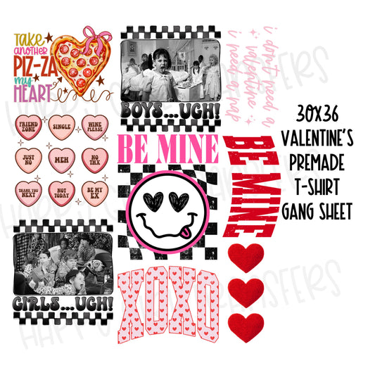 30x36 VALENTINE’S PRE-MADE GANG SHEET