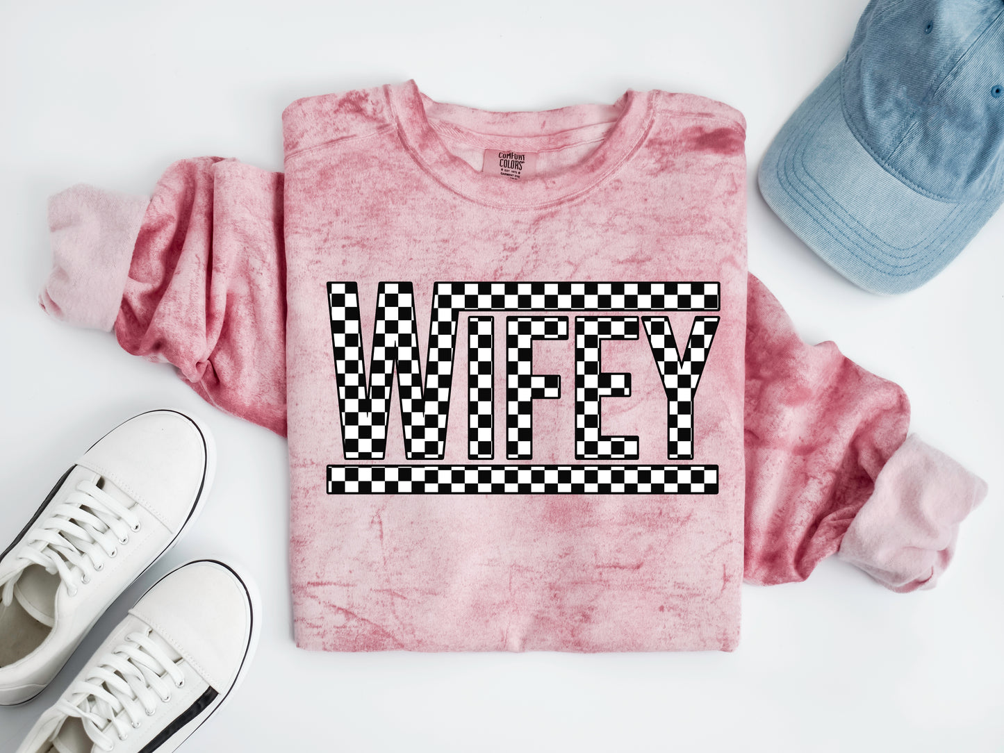CHECKERED WIFEY - DTF TRANSFER