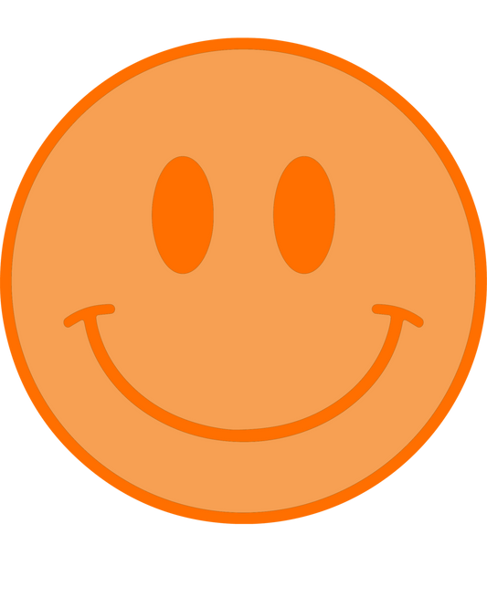 ORANGE SMILEY-DTF TRANSFER