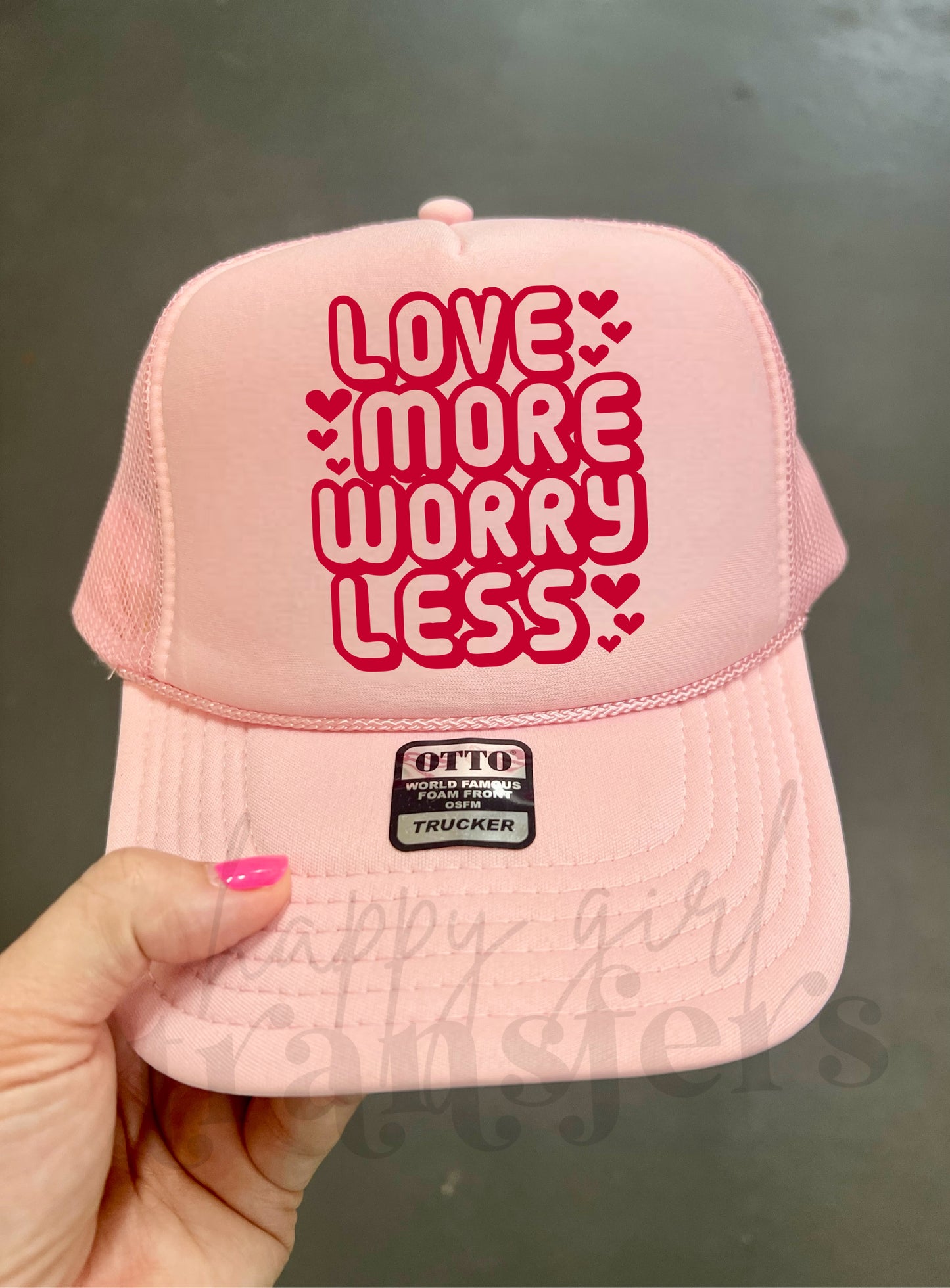 LOVE MORE WORRY LESS - DTF TRANSFER