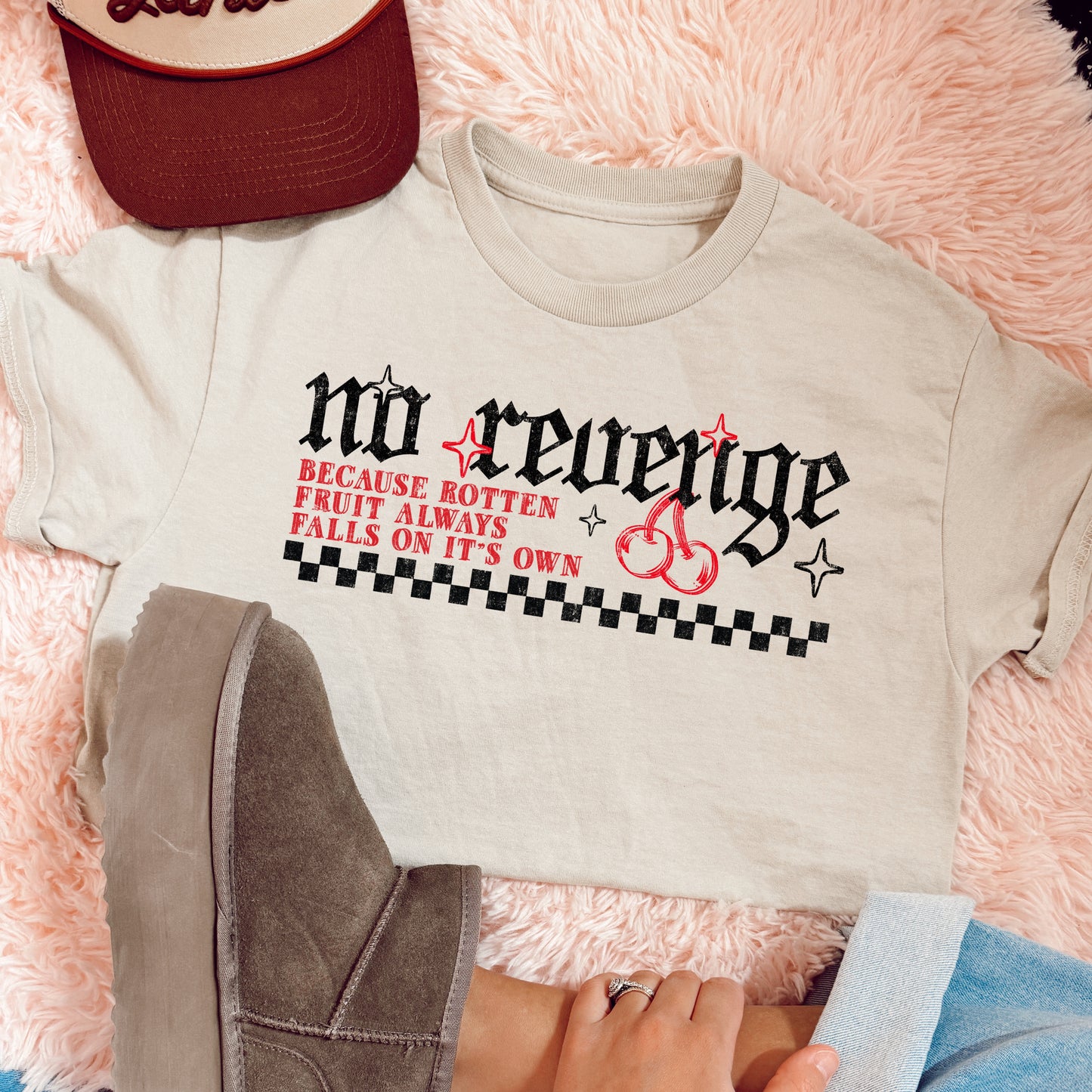 NO REVENGE BECAUSE THE ROTTEN APPLE ALWAYS FALLS ON IT’S OWN - DTF TRANSFER