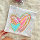WATERCOLOR HEARTS WITH SPLATTER - DTF TRANSFER