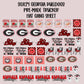 30x24 GEORGIA BULLDOGS PRE-MADE TRUCKER HAT GANG SHEET