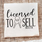 LICENSED TO SELL - DTF TRANSFER
