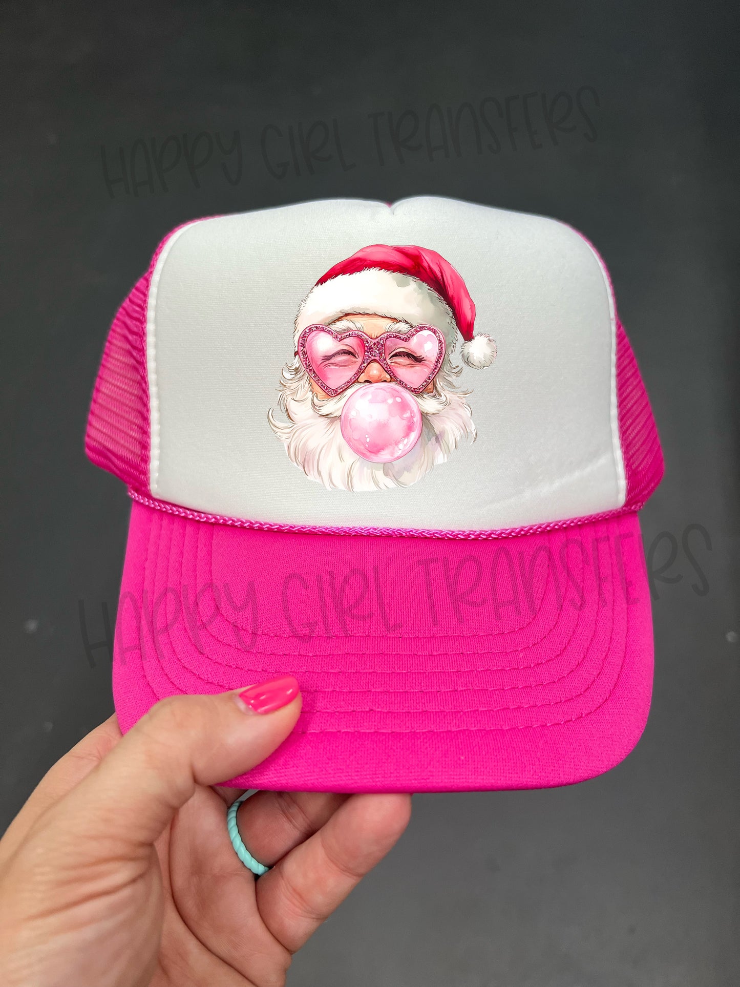 SANTA BLOWING A BUBBLE - DTF TRANSFER