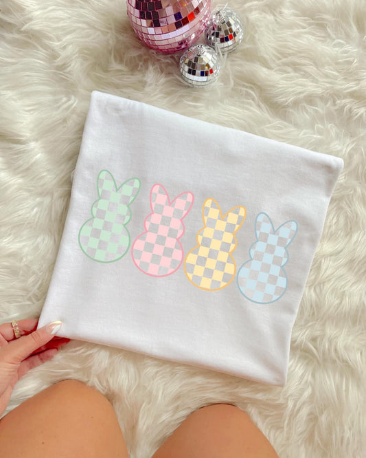 CHECKERED BUNNIES - DTF TRANSFER