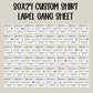 30x24 CUSTOM SHIRT LABEL GANG SHEET