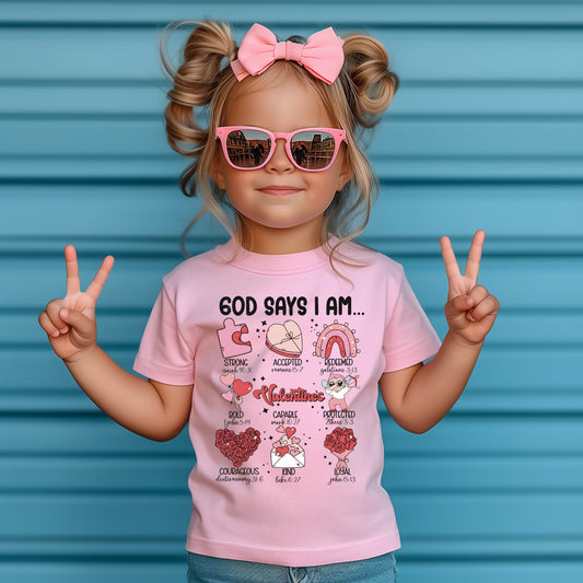 VALENTINES GOD SAYS I AM - DTF TRANSFER