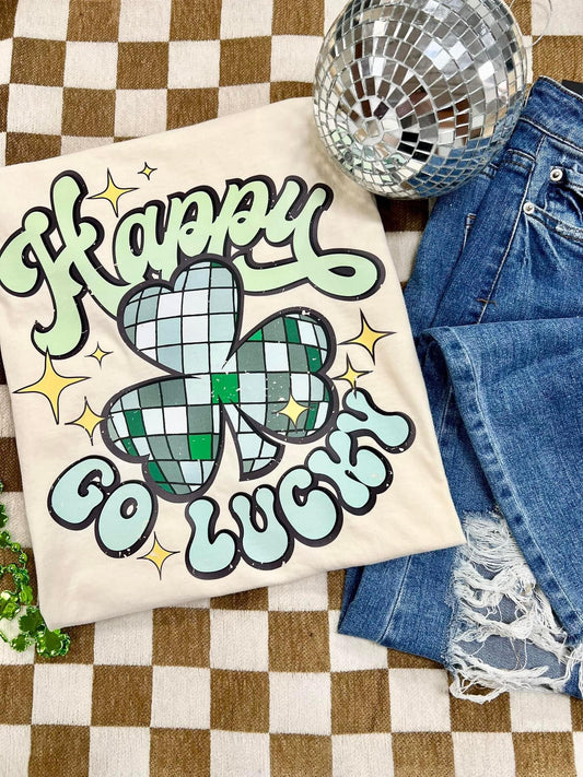 HAPPY GO LUCKY - DTF TRANSFER