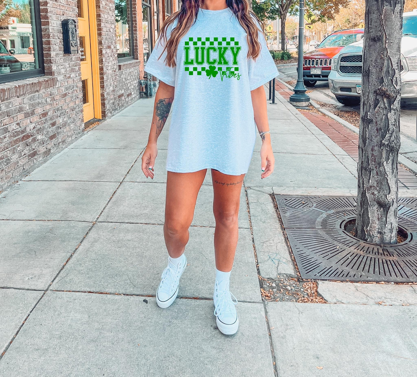 GREEN LUCKY VIBES- DTF TRANSFER
