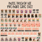 30x24 MUSIC PRE-MADE TRUCKER HAT GANG SHEET