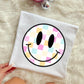 COLORFUL PASTEL CHECKERED SMILEY- DTF TRANSFER
