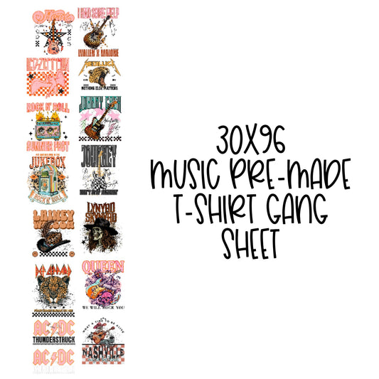 30x96 MUSIC PRE-MADE GANG SHEET