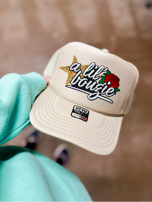 A LIL’ BOUJEE FAUX HAT PATCH - DTF TRANSFER