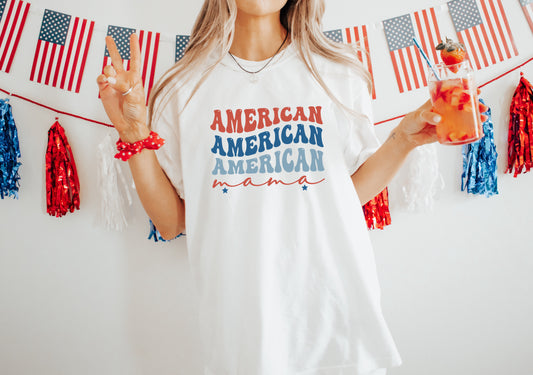 AMERICAN MAMA - DTF TRANSFER