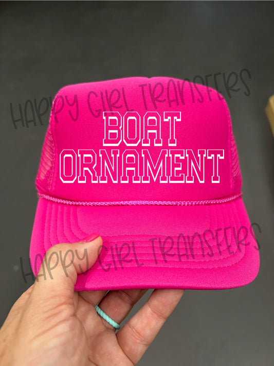 BOAT ORNAMENT - DTF TRANSFER