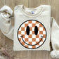BROWN CHECKERED SMILEY- DTF TRANSFER