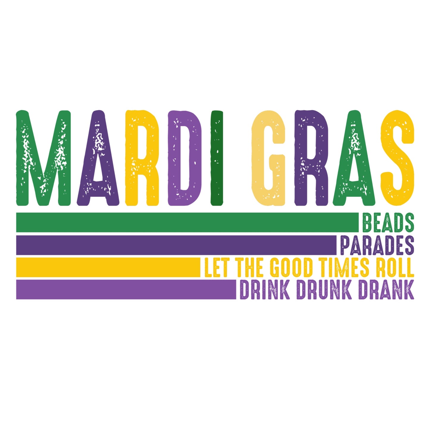 MARDI GRAS - DTF TRANSFER