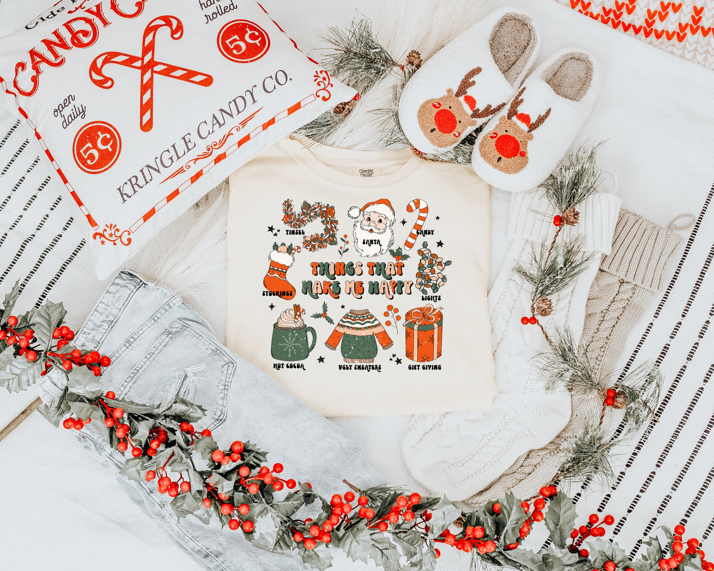 CHRISTMAS THINGS THAT MAKE ME HAPPY - DTF TRANSFER