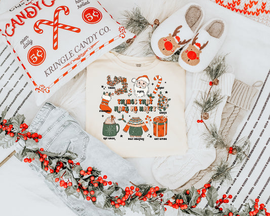 CHRISTMAS THINGS THAT MAKE ME HAPPY - DTF TRANSFER