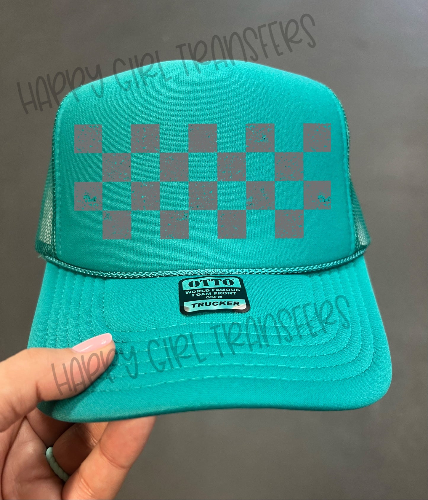 DISTRESSED CHECKERED - DTF TRANSFER
