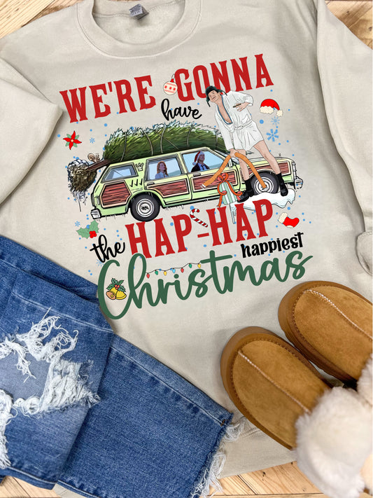 WE’RE GONNA HAVE THE HAP-HAP HAPPIEST CHRISTMAS - DTF TRANSFER