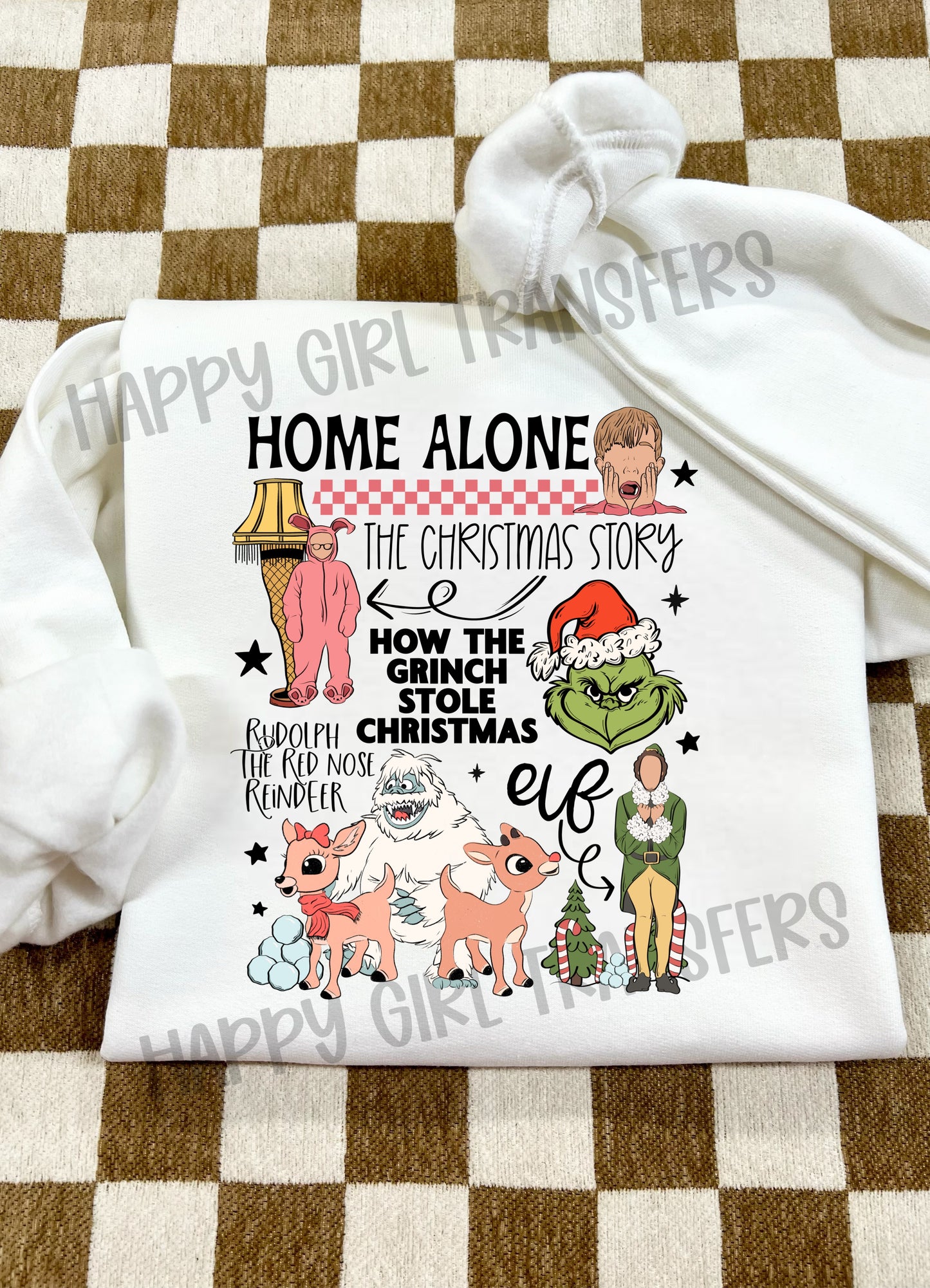 CHRISTMAS MOVIE COLLAGE - DTF TRANSFER