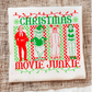 RED & GREEN CHRISTMAS MOVIE JUNKIE - DTF TRANSFER