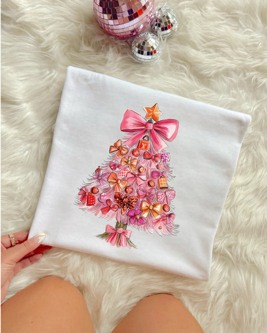 BOUGIE PINK COQUETTE TREE - DTF TRANSFER